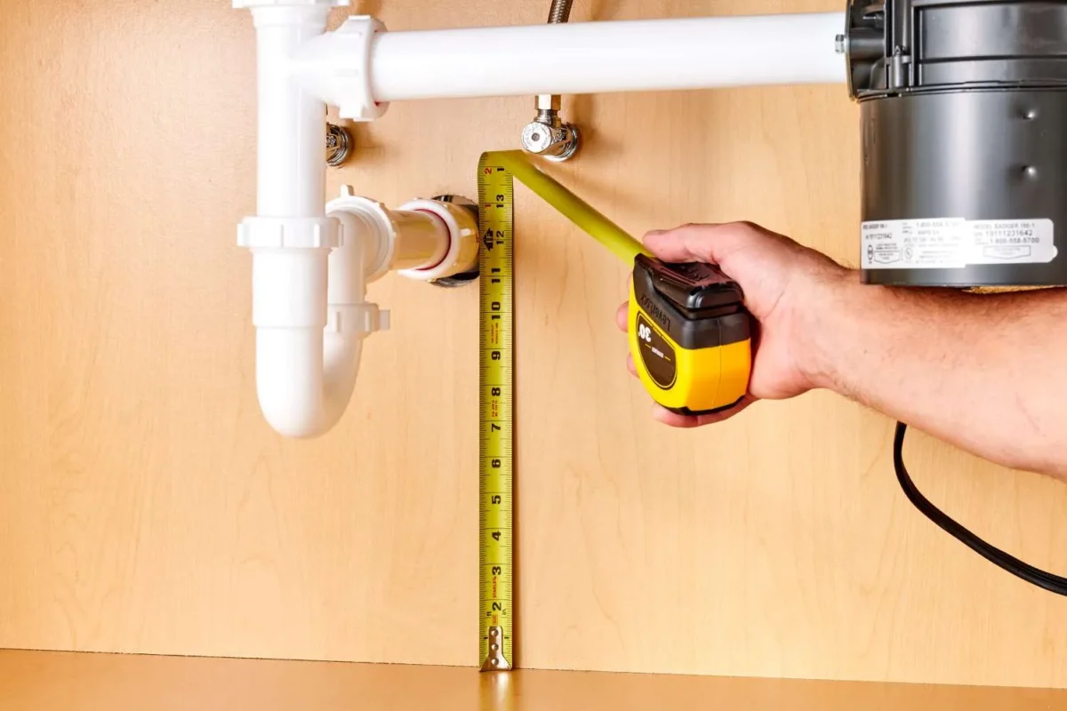 ارتفاع لوله فاضلاب سینک ظرفشویی​